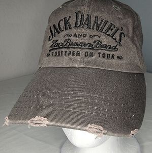 Jack Daniels Zac Brown Band Distressed Baseball Cap Hat